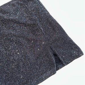 Urban Outfitters Glitter black mini skirt